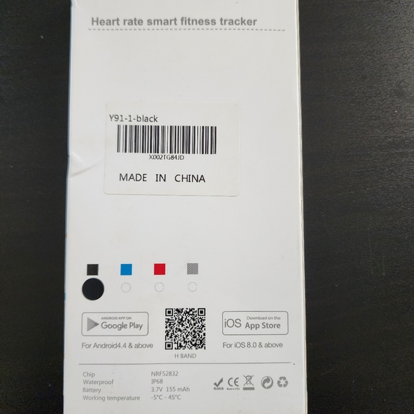 NIB black fitness tracker - Picture 2 of 7